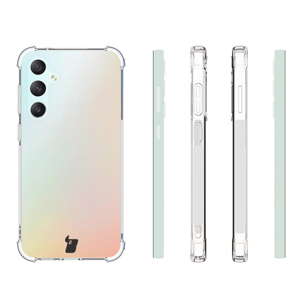 Elastyczne etui + 2 szkła, Bizon Case Clear, przezroczyste